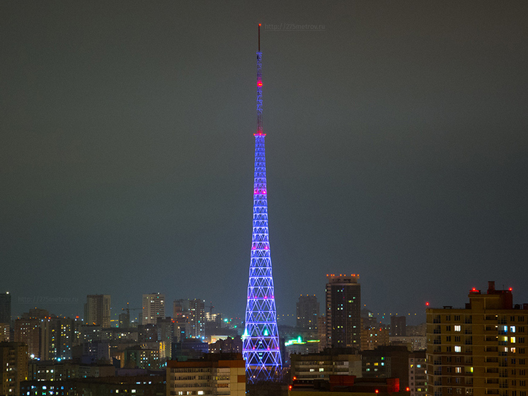 В понедельник Пермская телебашня вновь включит специальную подсветку
