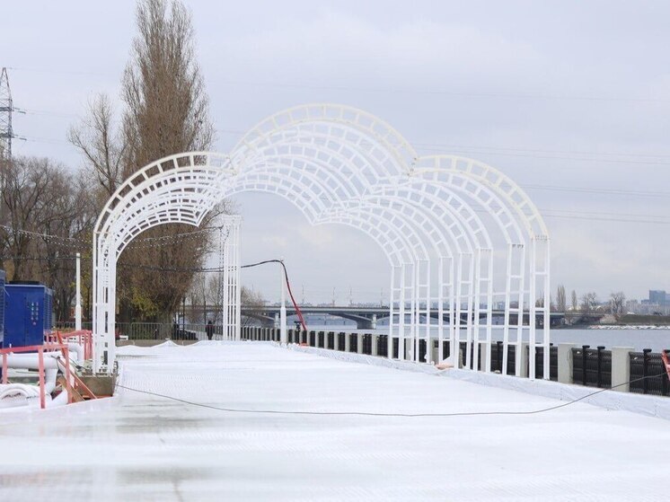 В Воронеже заканчивают украшать новогоднюю «Адмиралтейку»