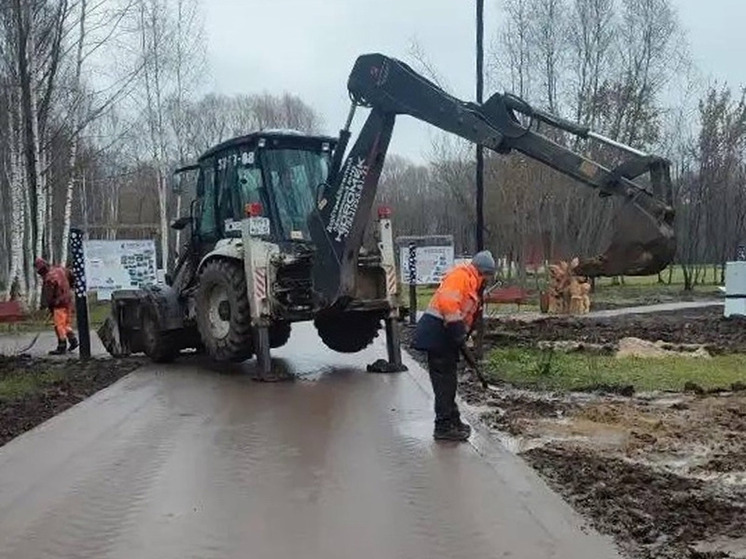 В мэрии Йошкар-Олы попросили "потерпеть" грязь в Марий парке