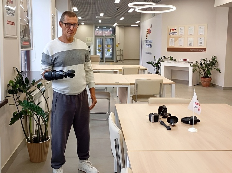 Ветеран СВО Эдуард Истомин получил протез от фонда «Защитники Отечества»