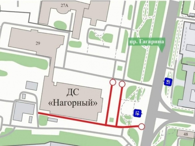 Дороги у Дворца спорта на пр. Гагарина перекроют на несколько дней