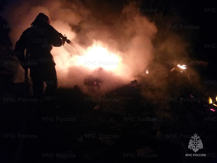 В Людиновском районе вспыхнула баня