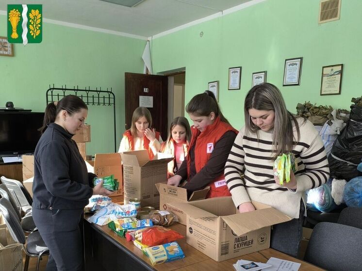 Калужский Ульяновский округ собирает овощи и тёплые вещи