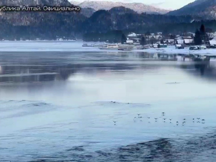 Телецкое озеро на Алтае начало затягивать льдом