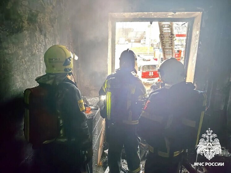 В Смоленске на Шевченко произошел пожар в многоэтажке