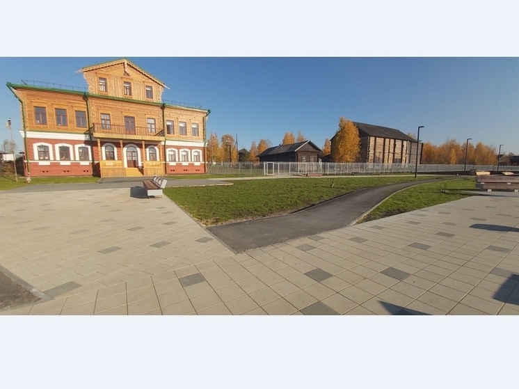 На набережной Боровой в Соликамске завершено обустройство Слободы солеваров