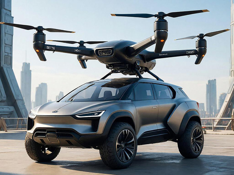 Москвич запатентовал транспортное средство, которое может превращаться в вертолет