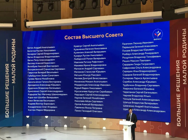 Глава Якутии Айсен Николаев избран в Высший совет ВАРМСУ