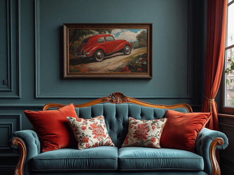 В Омской области неплательщик алиментов попытался спрятаться от приставов в диване