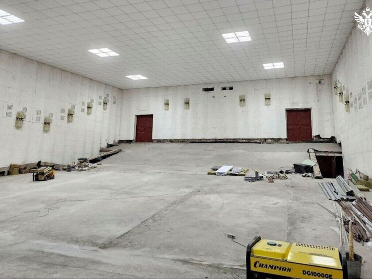 В Чаплинке Херсонской области продолжается капитальный ремонт дома культуры