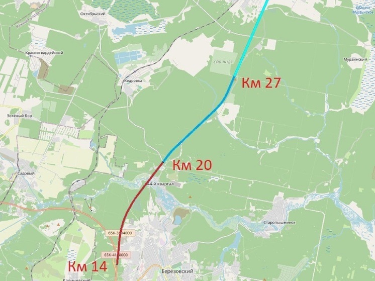 Часть Режевского тракта расширят до четырех полос