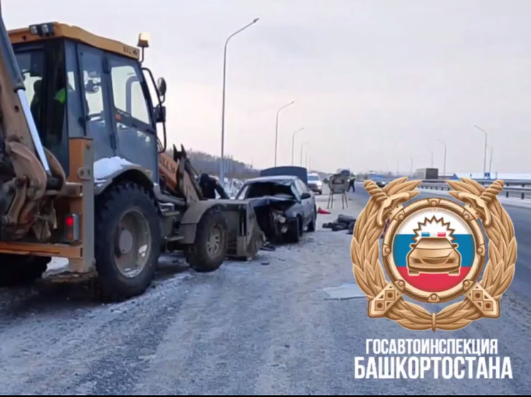 Легковушка и экскаватор столкнулись в Башкирии: погибла женщина