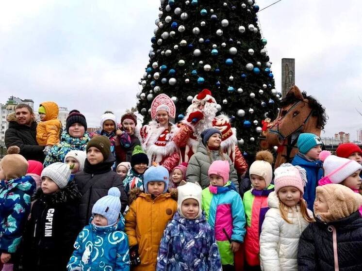 Новогодний сезон открыли в Детском парке Орла