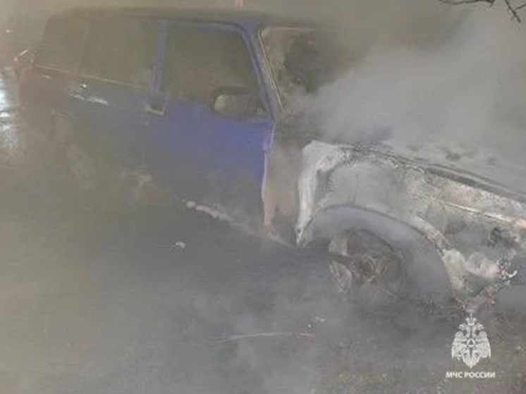 В Тверской области вспыхнул автомобиль
