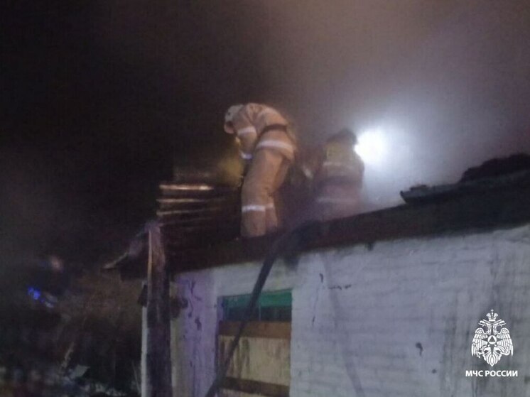 В Республике Алтай на пожаре пострадал человек