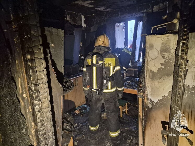 В Заокском районе на 36 квадратах горел частный дом