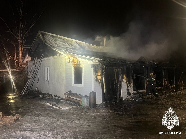 На пожаре в Вологодском округе погиб мужчина