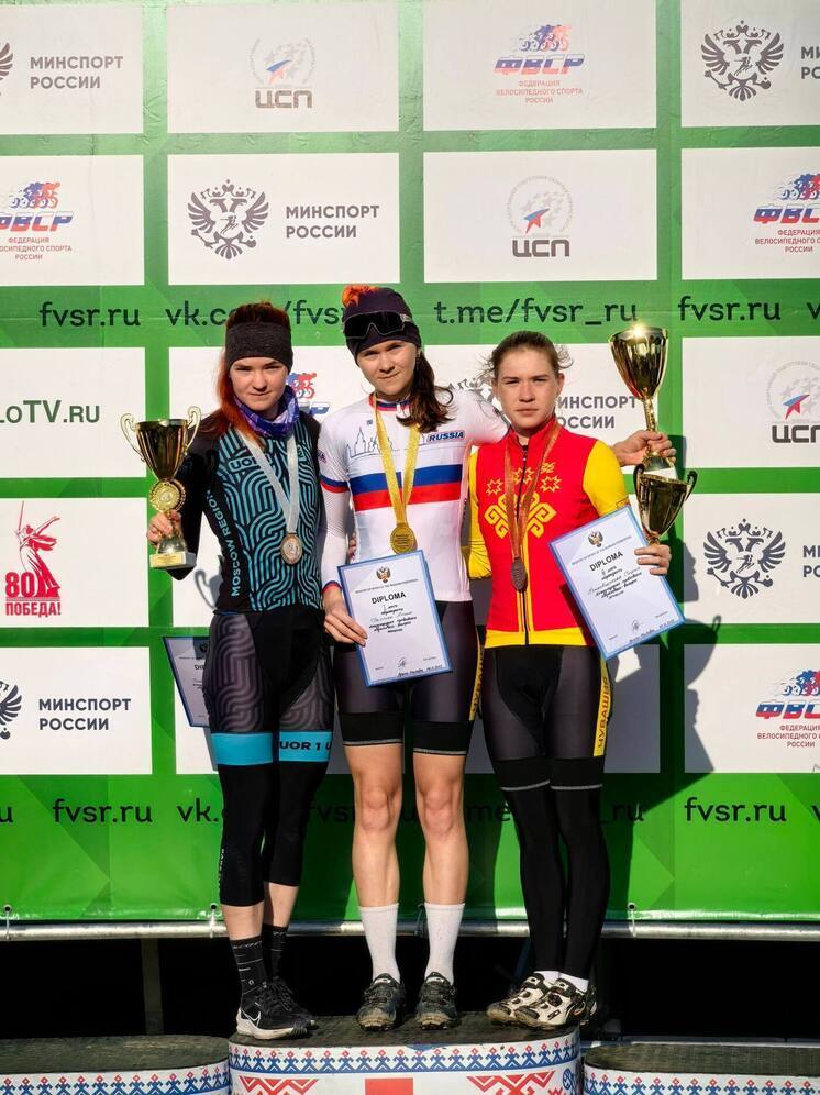 Спортсменка Чувашии выиграла Международные соревнования по велокроссу