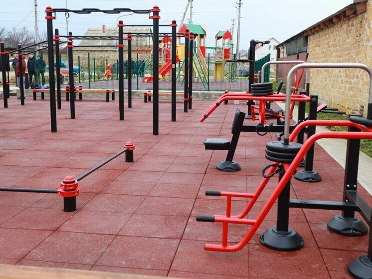 В Белогорске открыли площадку для сдачи норм ГТО и футбольное поле