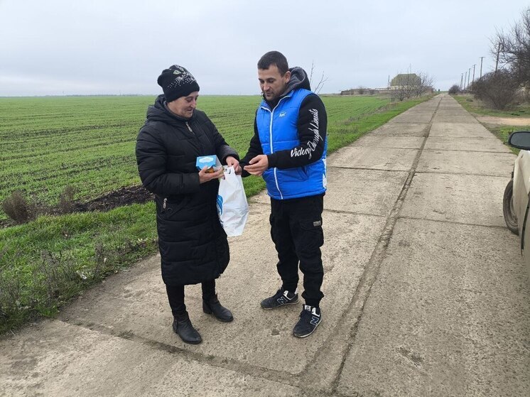 В Херсонской области родителям участников СВО передали гуманитарную помощь