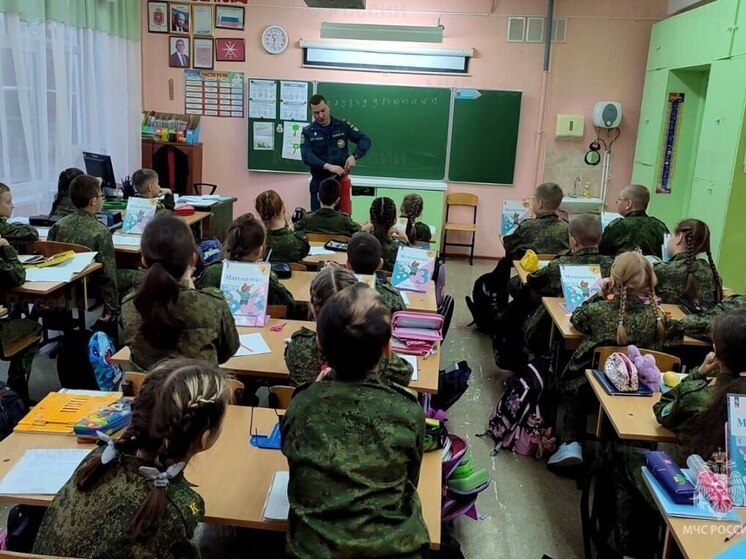 Сотрудники МЧС провели занятия по пожарной безопасности в учреждениях Заречья