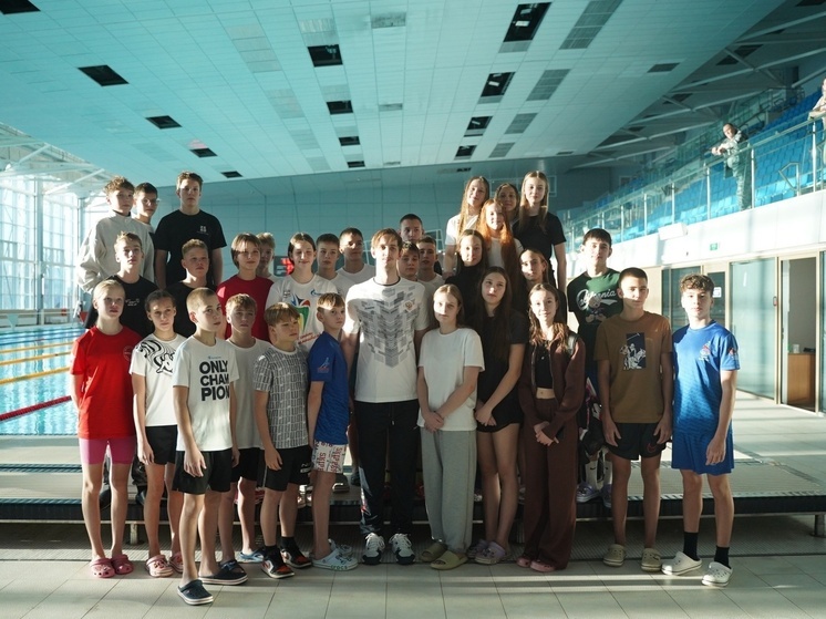 Известный пловец Андрей Жилкин провёл мастер-класс в Иркутске