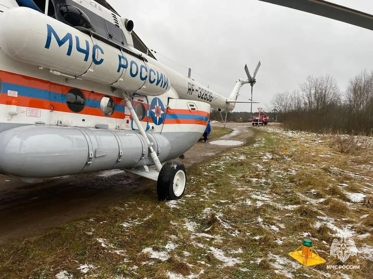 В больницу Твери на вертолете Ми-8 срочно госпитализировали пациента