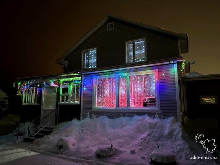 В Нарьян-Маре развернулся конкурс по украшению домов к Новому году