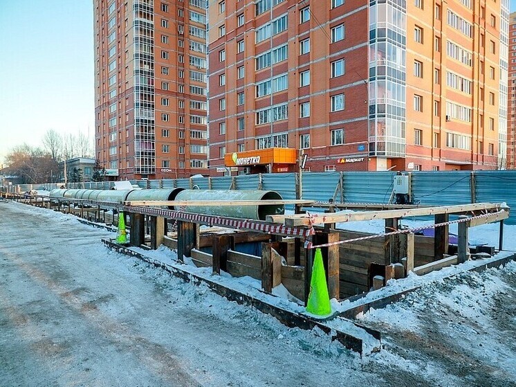 Мэр Новосибирска Максим Кудрявцев оценил ход работ канализационного коллектора на ул. Оловозаводской