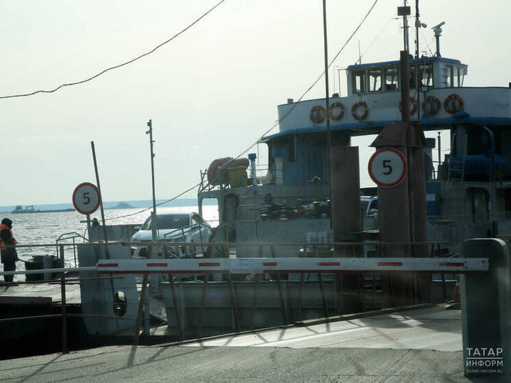 В Татарстане закрыли паромную переправу Казань – Верхний Услон