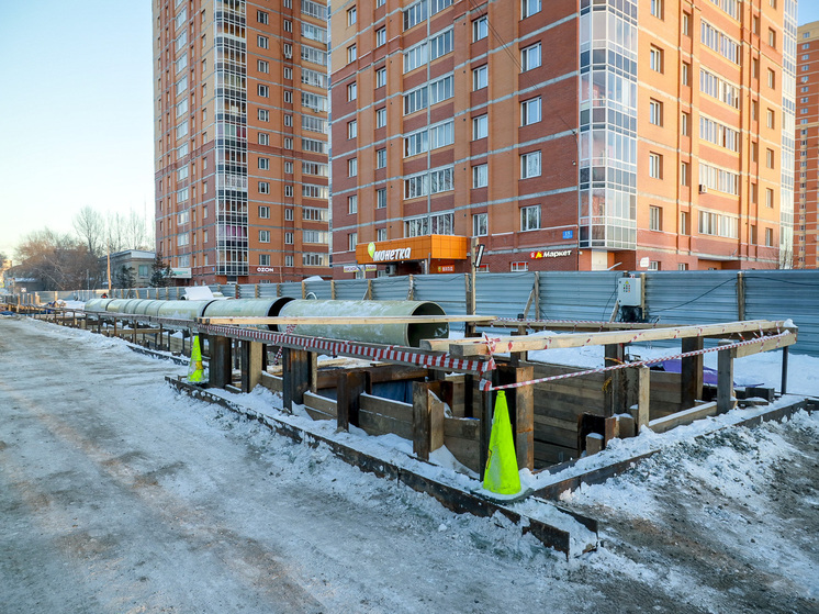 Реконструкция коллектора протяженностью 450 метров в Кировском районе Новосибирска близится к завершению