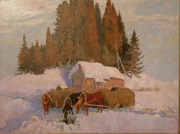 В Крапивне открылась выставка памяти Владимира Голубова с 18 картинами