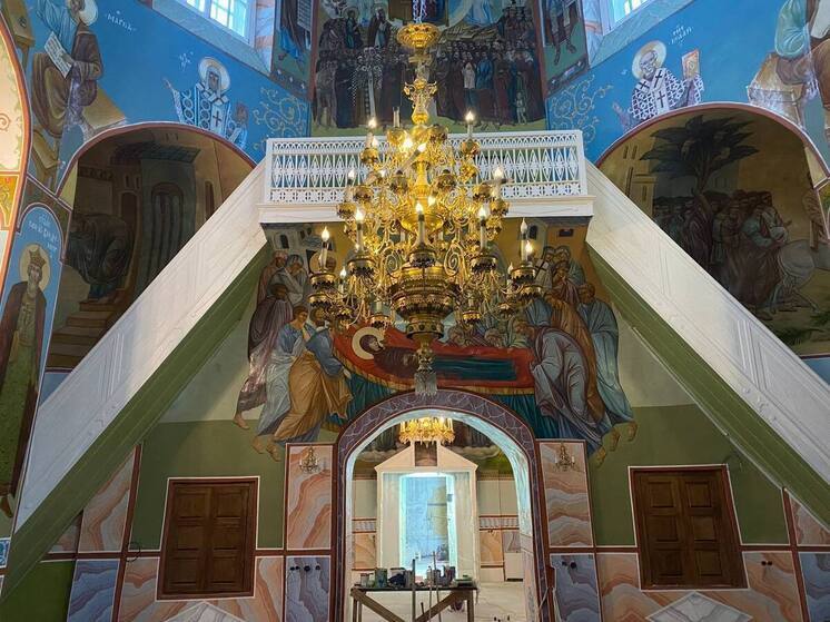 Реставрация церкви в Печорах близится к завершению: завершается монтаж освещения