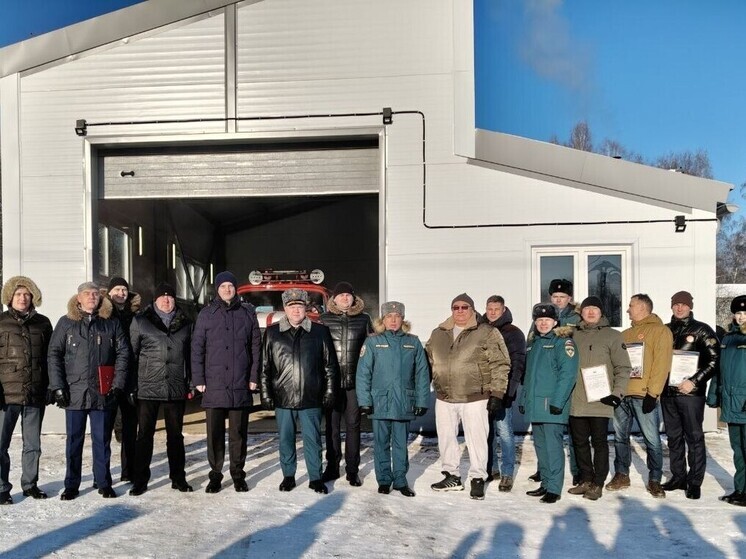В деревне Новогрудинина открыли новое пожарное депо