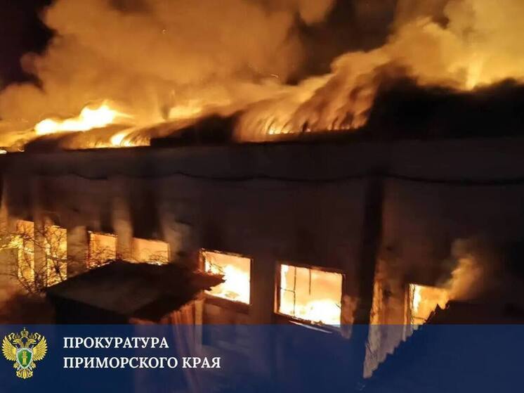 Склад в Находке сгорел дотла: прокуратура ищет виновных