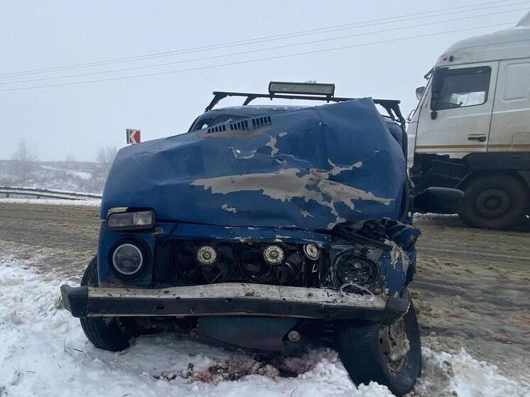 В Севском районе «ВАЗ» столкнулся с фурой: брянца госпитализировали
