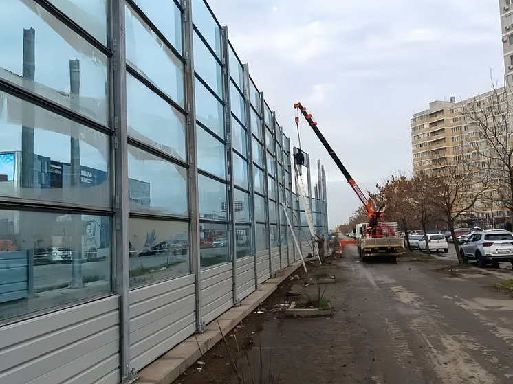 На Западном обходе устанавливают шумозащитные экраны