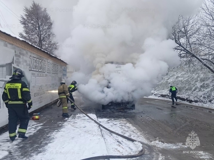 В Орловской области на ходу загорелась «ГАЗель»