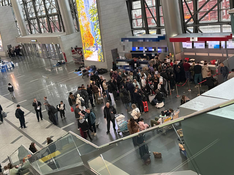 Пассажиры, скопившиеся в аэропорту «Внуково» из-за отмены рейсов в связи с атакой БПЛА, стали более активно выражать свое недовольство ситуацией