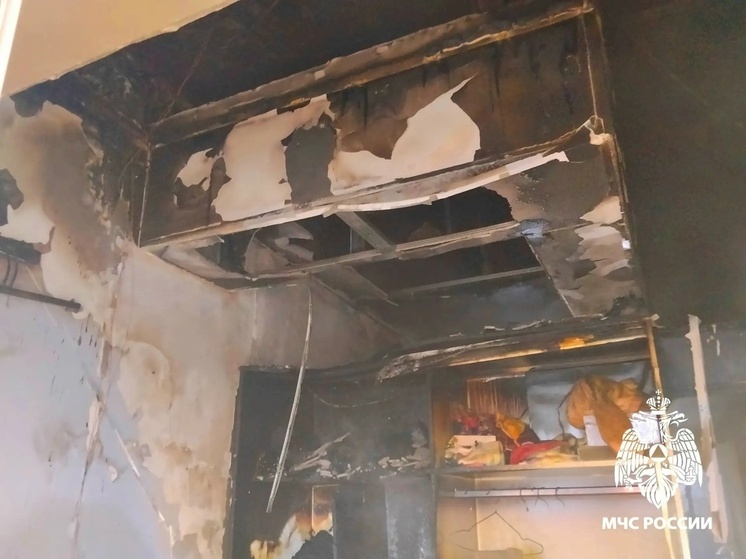 В Курске шкафе-купе стал причиной пожара на улице Басьяновской