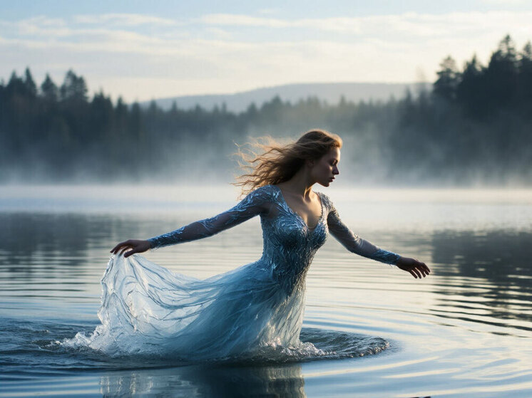 Знаменитая спортсменка посетила Карелию, чтобы испытать себя в холодных водах