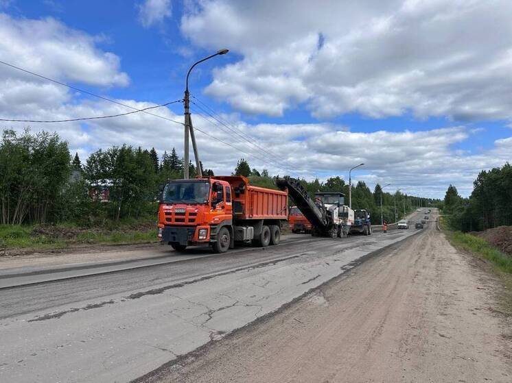 Половина ремонтных работ выполнена на южном подъезде к Великому Устюгу