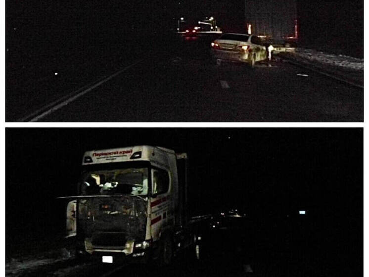 Костромские ДТП: «Ниссан Альмера» столкнулась со стоявшим грузовиком «Скания»