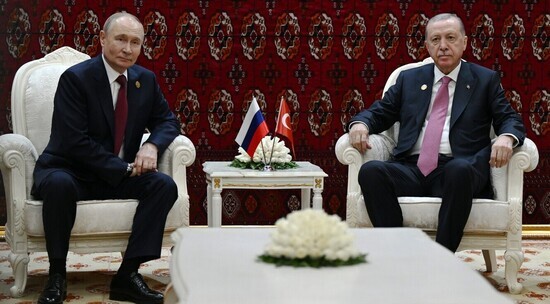 Владимир Путин и Реджеп Тайип Эрдоган встретились в Ашхабаде: видео