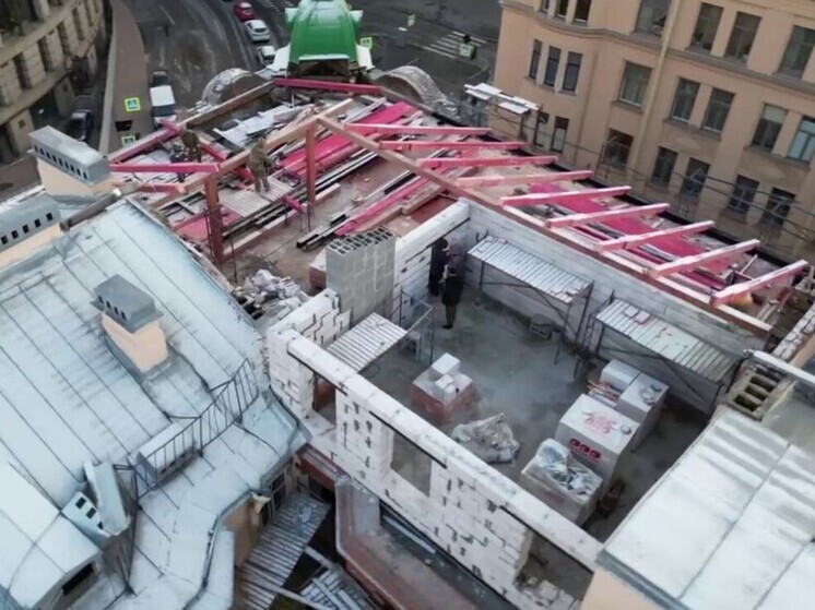 В Петербурге восстановили зону обрушения в доме на Большой Зелениной