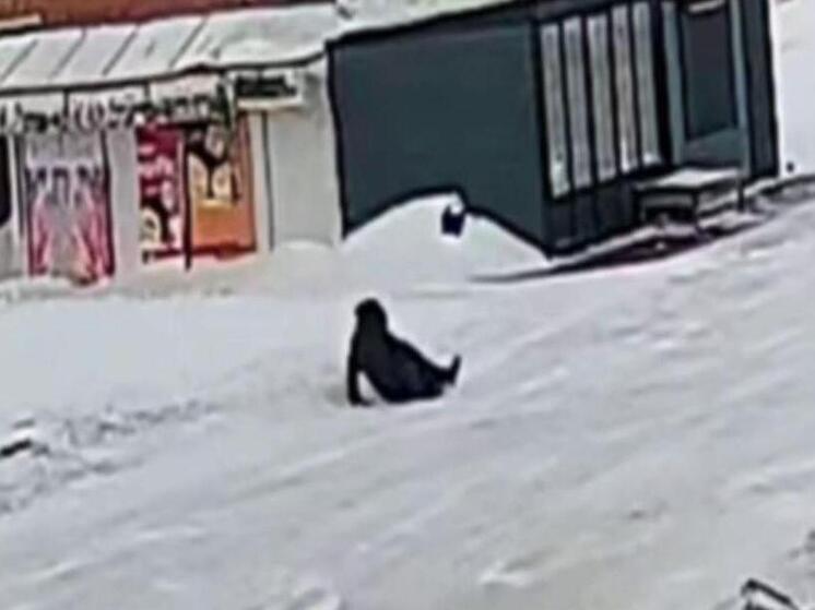 Пенсионерка сломала ногу, поскользнувшись на гололёде в Новосибирске