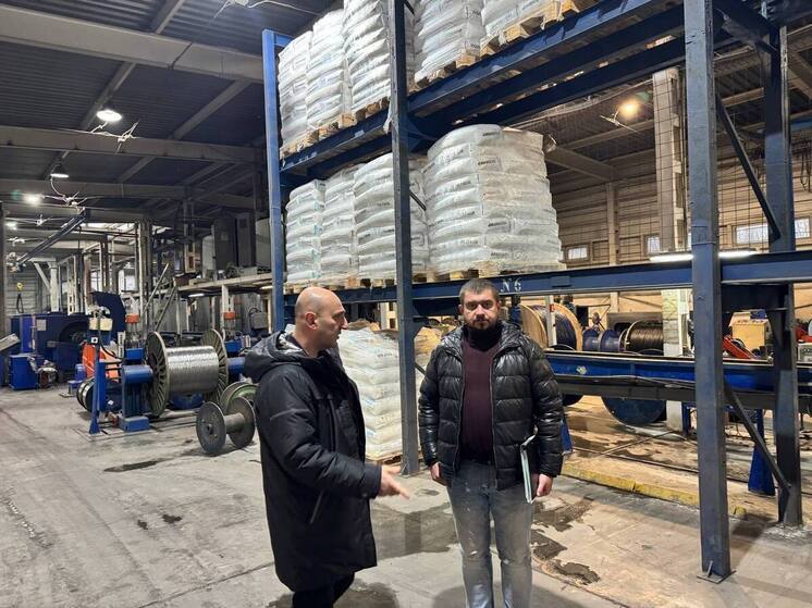 Глава Минпромторга ДНР отметил устойчивое развитие Макеевского кабельного завода