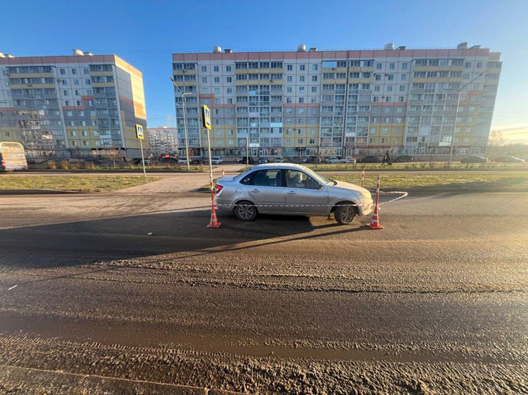 В Великом Новгороде «Лада Гранта» сбила пешехода на пешеходном переходе