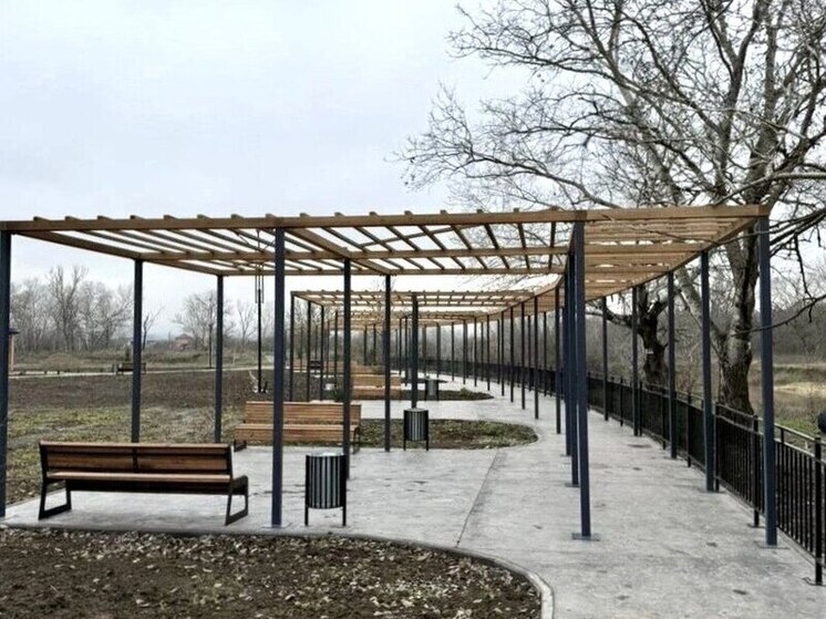 В Абинске завершилось благоустройство набережной