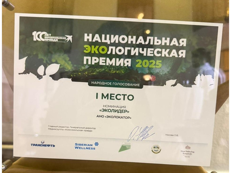 Новгородский губернаторский проект «Экосреда53» получил две престижные награды